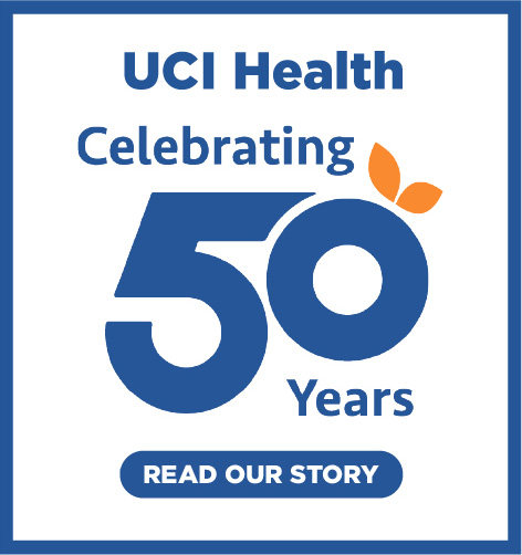 UCI Health celebrating 50 years. Read our story.