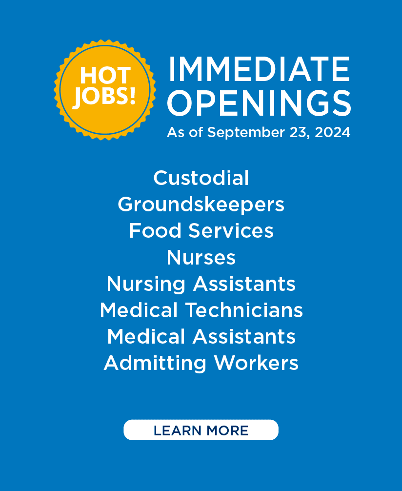 Immediate Openings