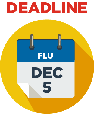 Flu Vaccine deadline December 5